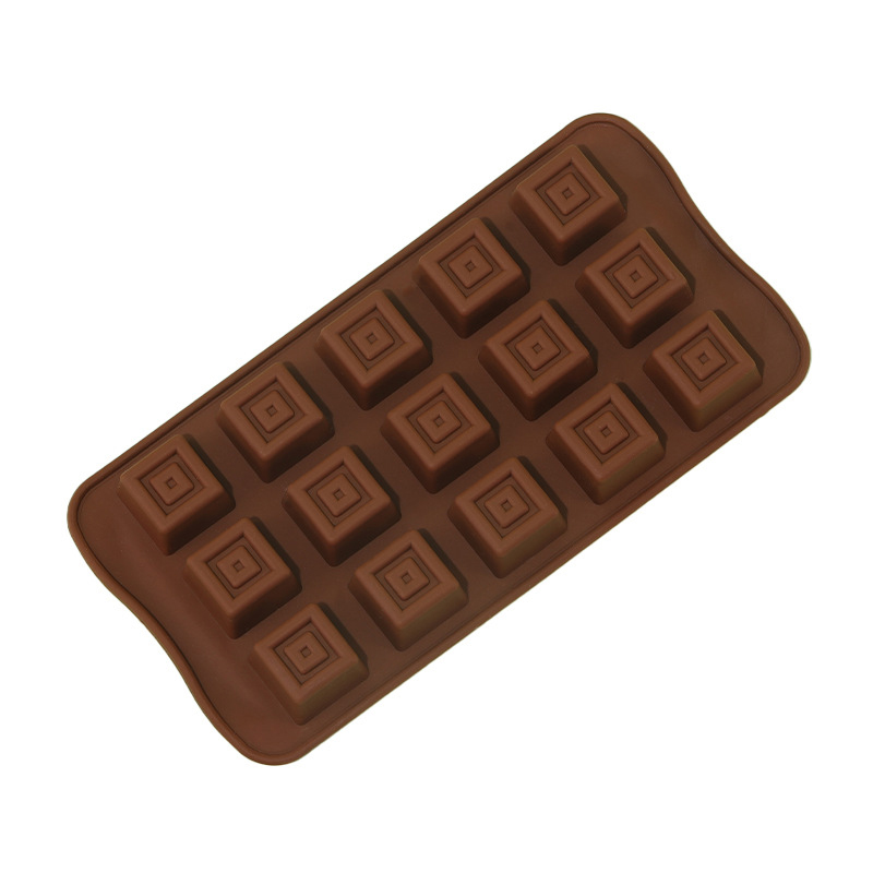 Silicone Mold Tray - Moule à chocolat carré classique, bonbons,