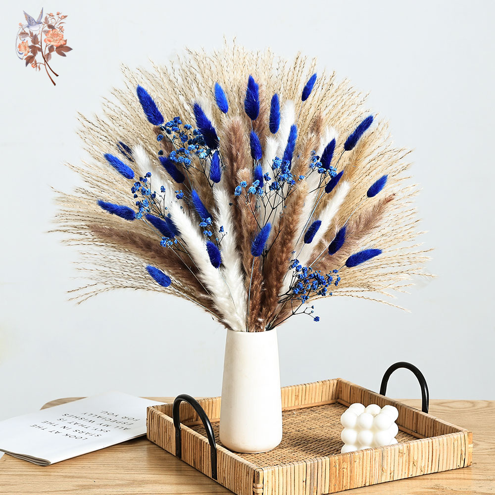 Dried Flower Bulk - Queue de lapin moelleuse bleue à