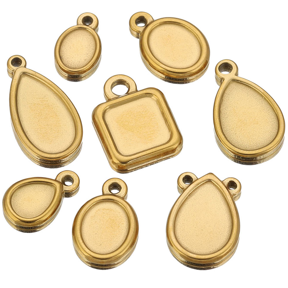 Resin Craft Supplies - 5 pièces de supports de pendentifs