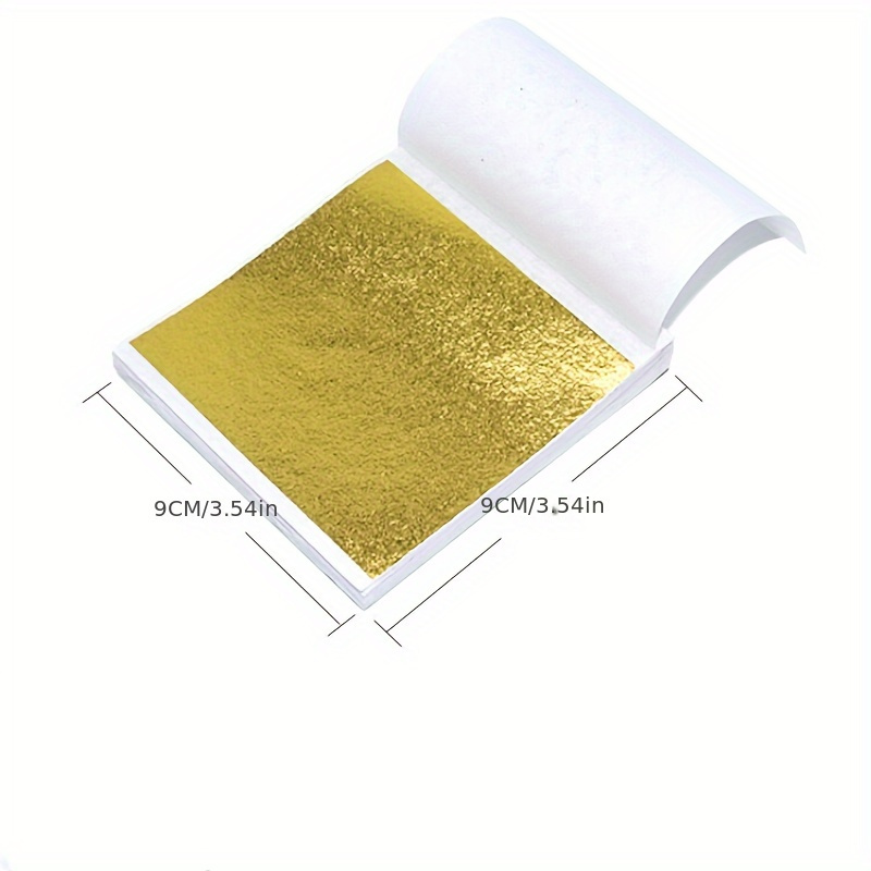 Gold Foil Flakes - Aomily 9x9cm 100 feuilles pratiques K