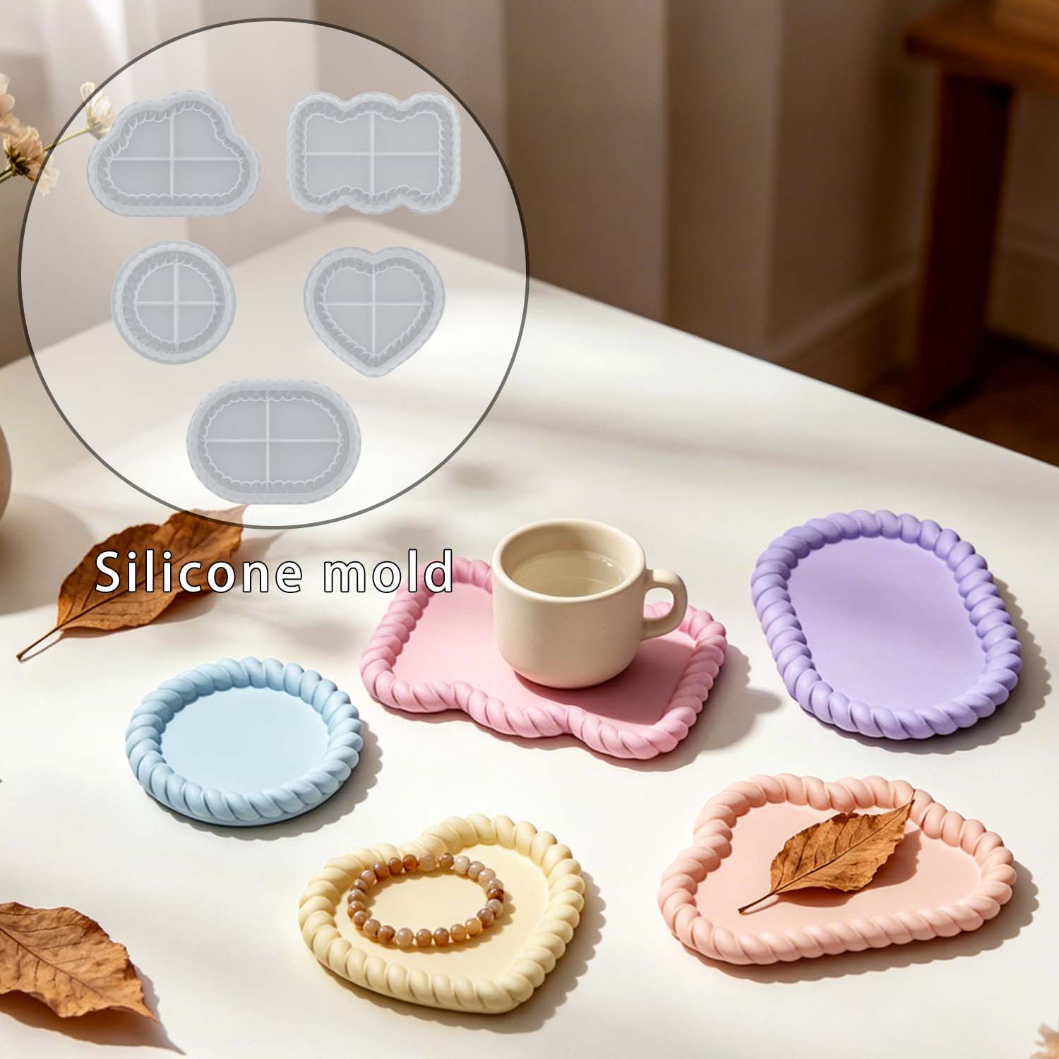 Serving Tray Mold - Une variété d'ensembles de sous-verres en