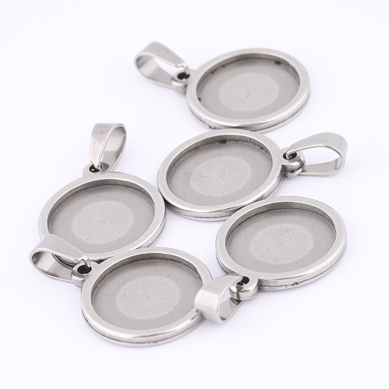 Bezels Set Pendant - 10 pièces 15mm paramètres de Base