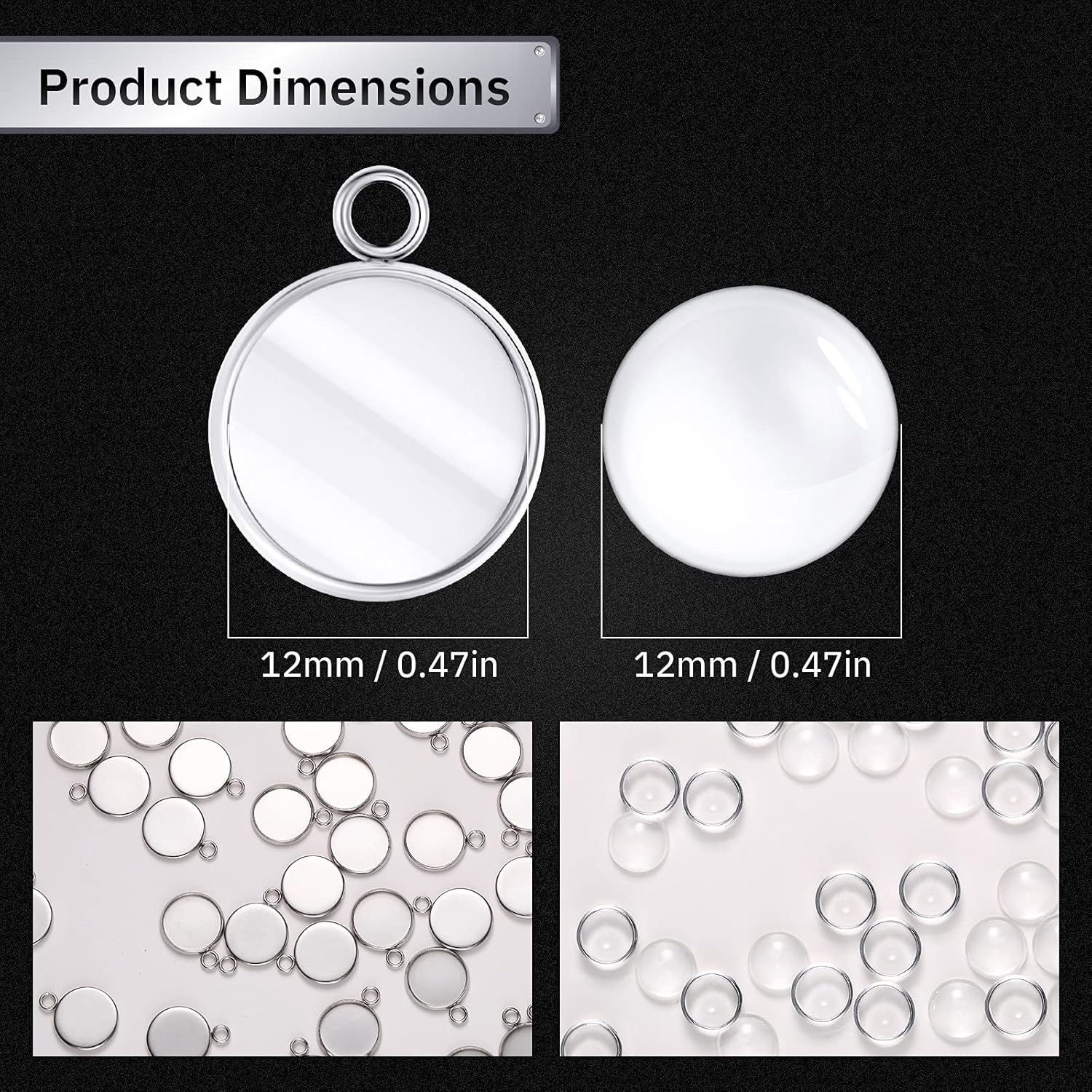 20 pièces en acier inoxydable  - Resin Crafts Diy avis et prix