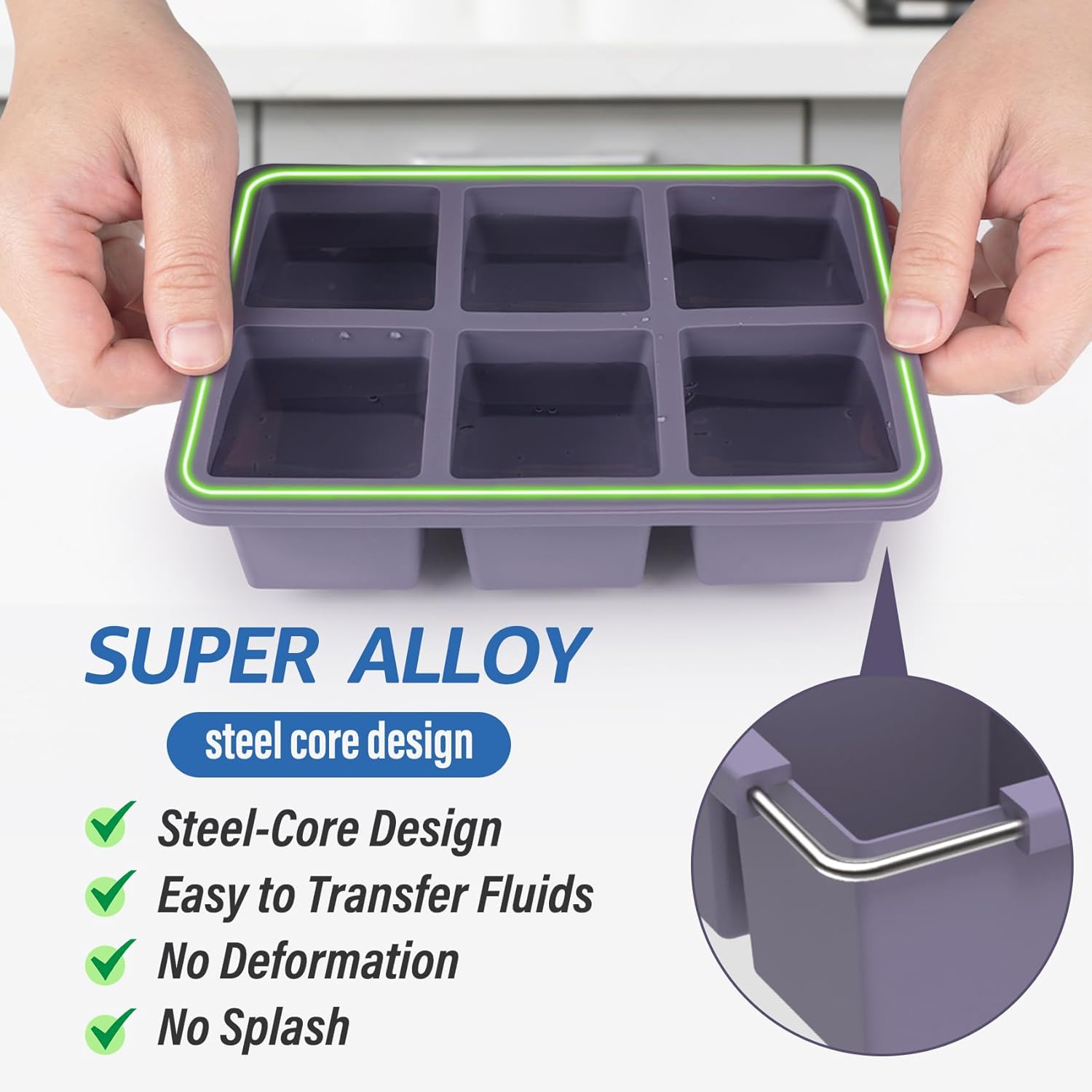 Bac à glaçons en silicone : Lo - Silicone Mold Tray avis et prix