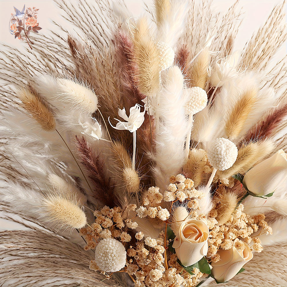 Bouquet de 80 fleurs artificie - Dried Flower Bulk avis et prix