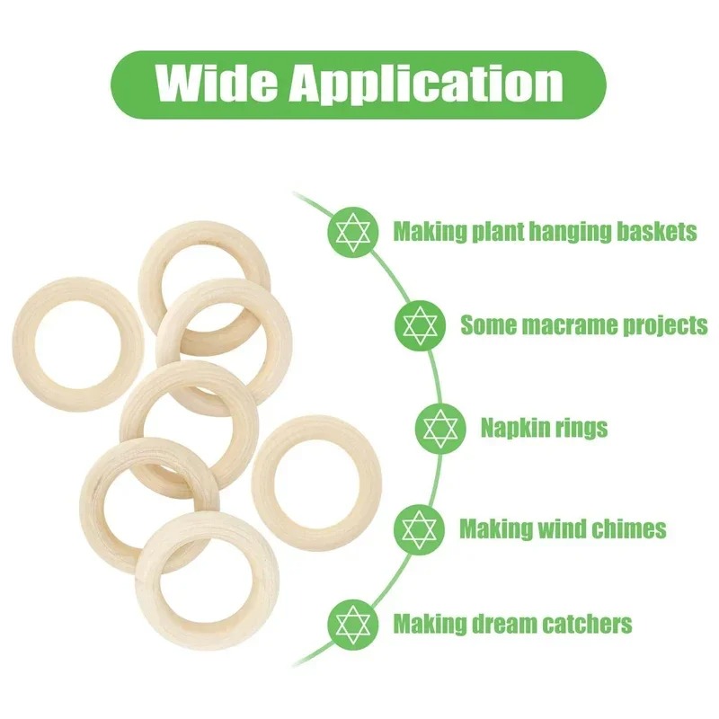 20 pièces de cercles en bois n - Wood Ring Blank avis et prix