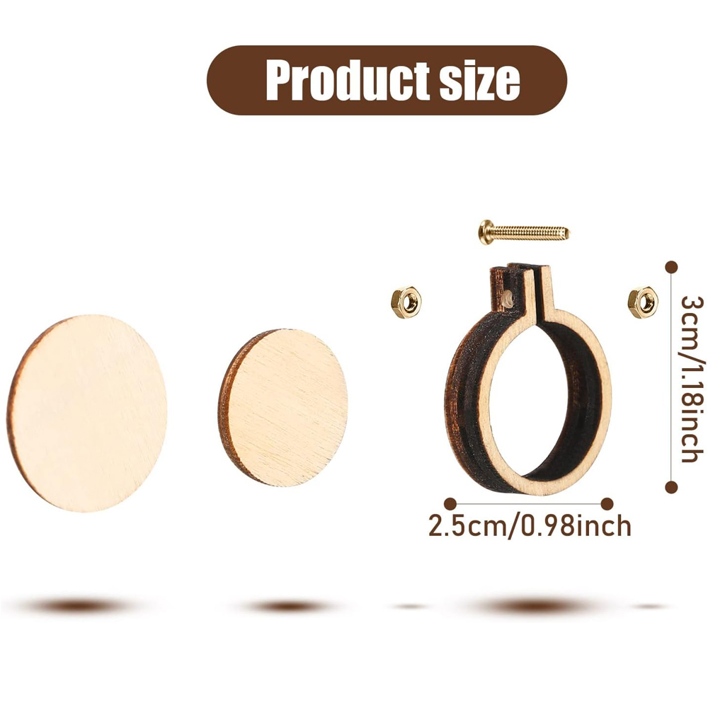 Mini cerceau de broderie en bo - Wood Ring Blank avis et prix