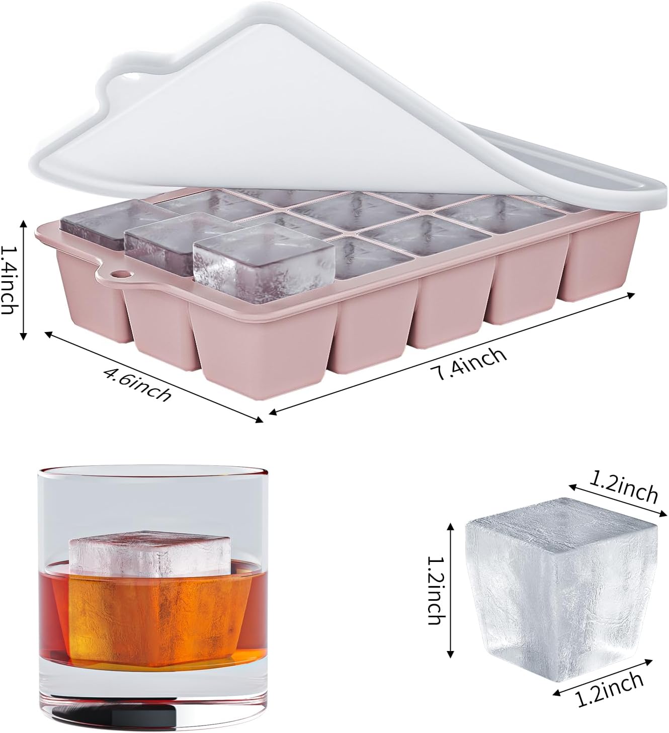 Lot de 3 bacs à glaçons en sil - Silicone Mold Tray avis et prix