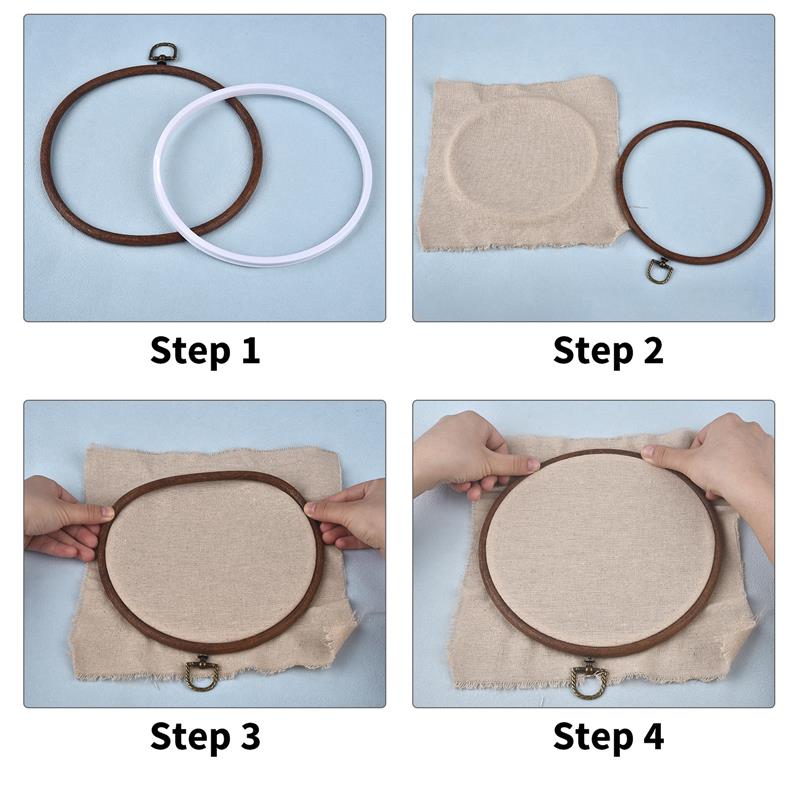 Kit de cercles à broder en boi - Wood Ring Blank avis et prix
