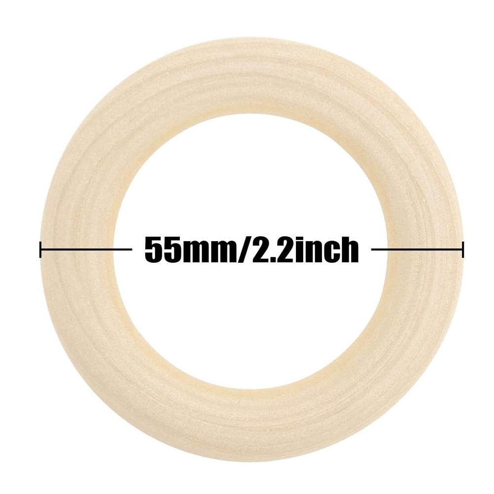 Anneaux en bois naturel pour a - Wood Ring Blank avis et prix