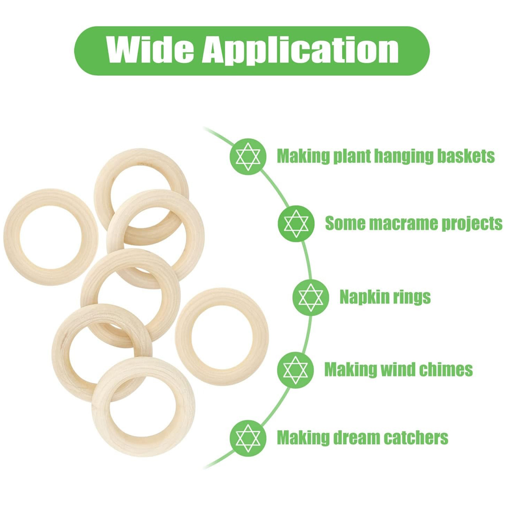 Anneaux en bois naturel pour a - Wood Ring Blank avis et prix