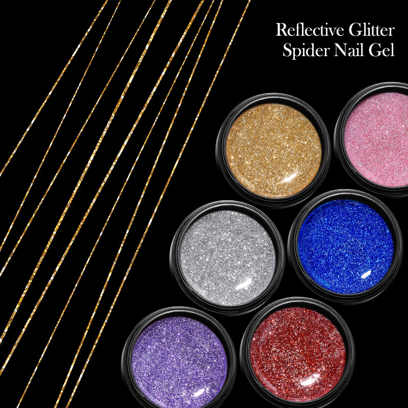 Lot de 6 vernis à ongles gel r - Resin Glitter Pack avis et prix