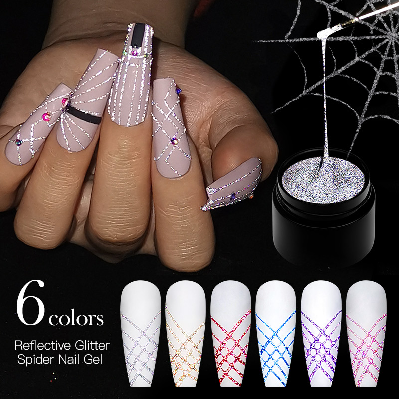 Lot de 6 vernis à ongles gel r - Resin Glitter Pack avis et prix