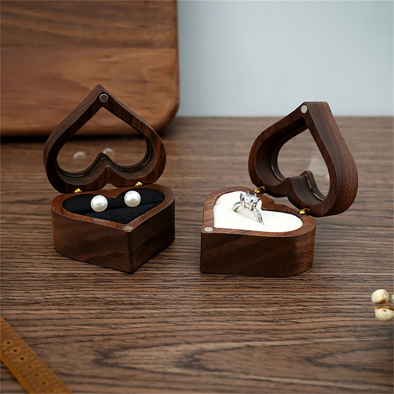 Boîte à bagues en bois de noye - Wood Ring Blank avis et prix