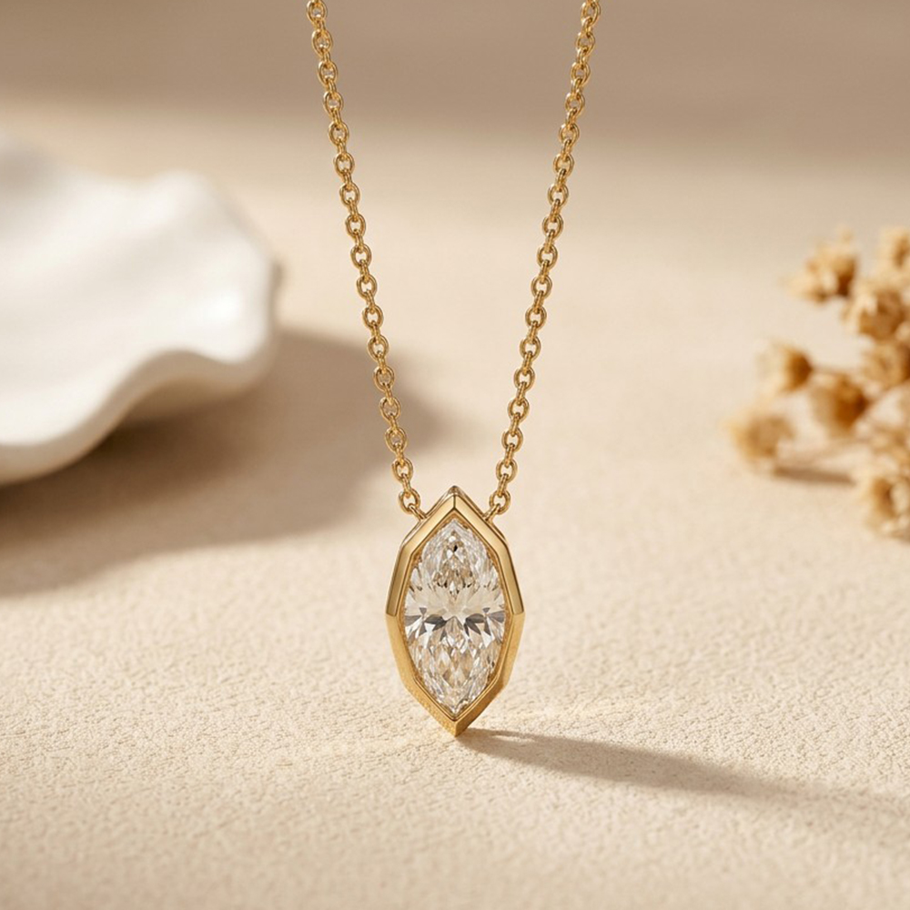 Collier pendentif EWYA 3CT en  - Bezels Set Pendant avis et prix