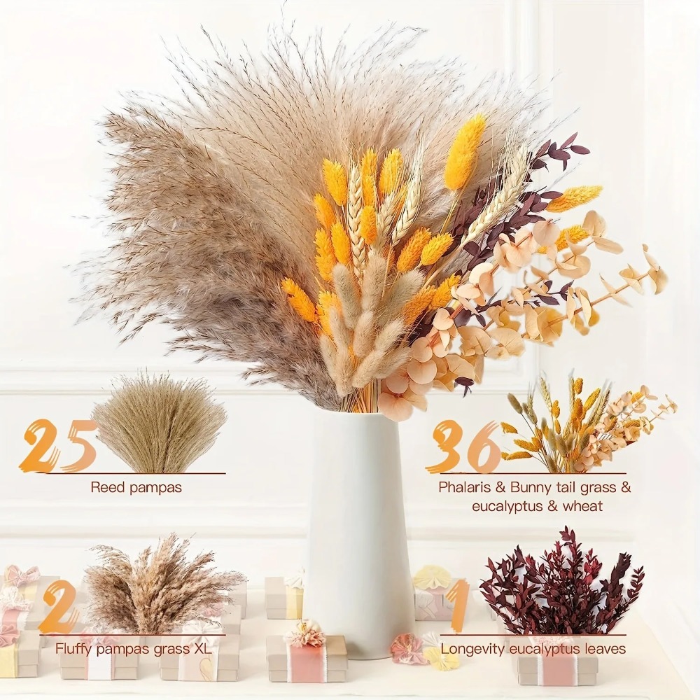 Bouquet de fleurs séchées natu - Dried Flower Bulk avis et prix