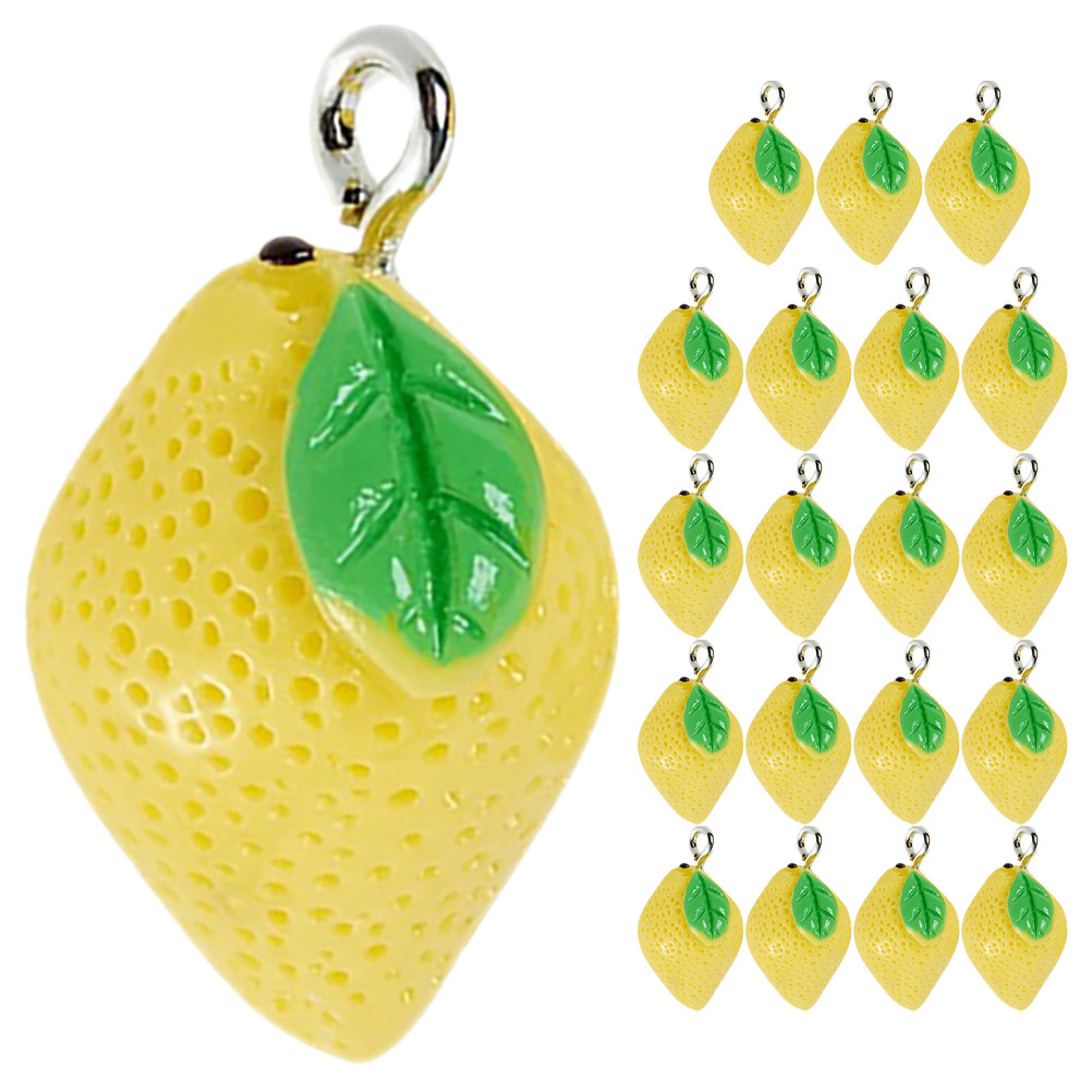 20 Breloques Citron en Résine, - Resin Crafts Diy avis et prix