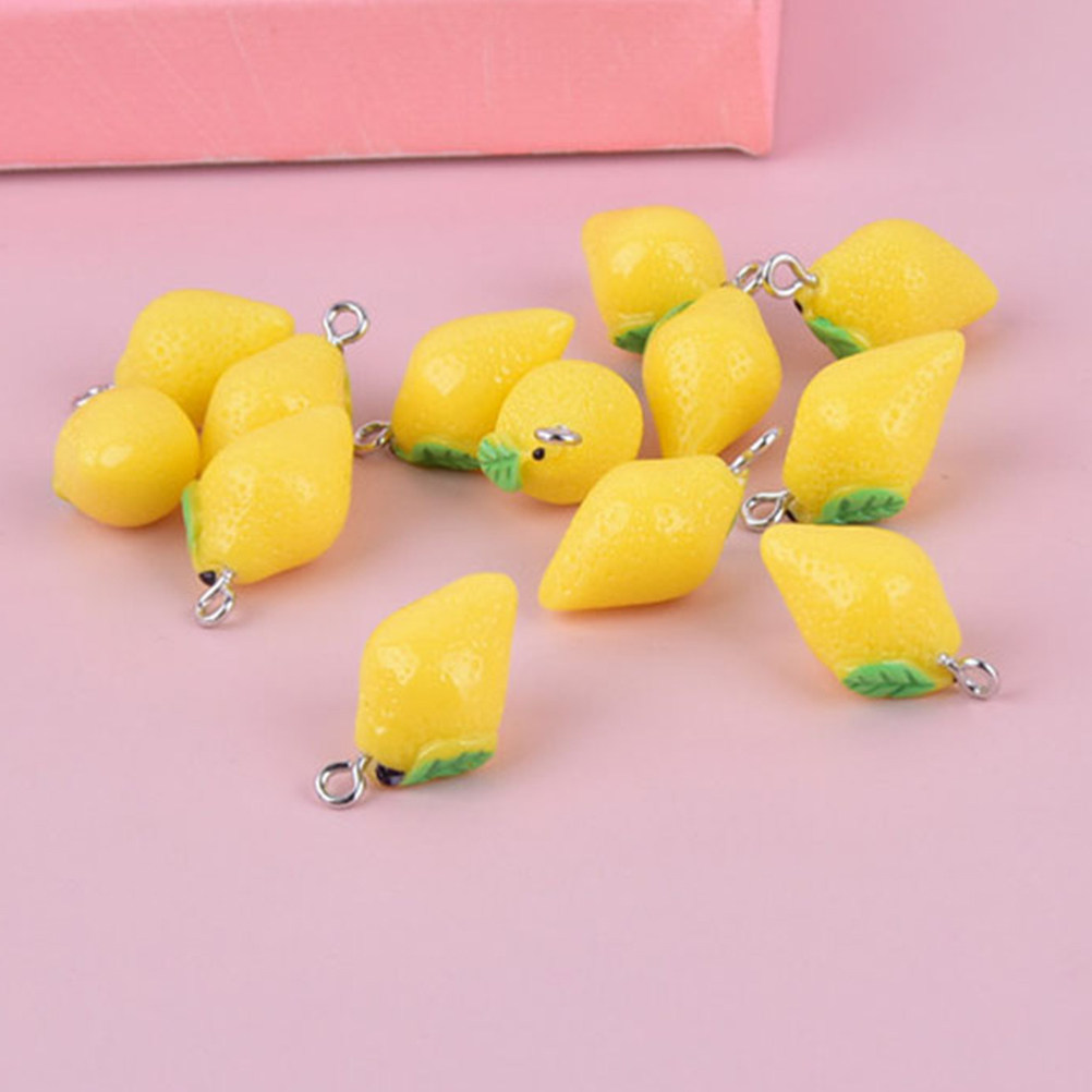 20 Breloques Citron en Résine, - Resin Crafts Diy avis et prix