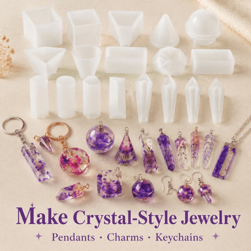 Ensemble de 15 moules en silic - Resin Jewelry Kit avis et prix