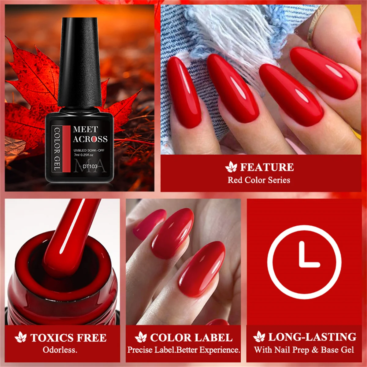 Lot de 8 vernis à ongles en ge - Resin Glitter Pack avis et prix