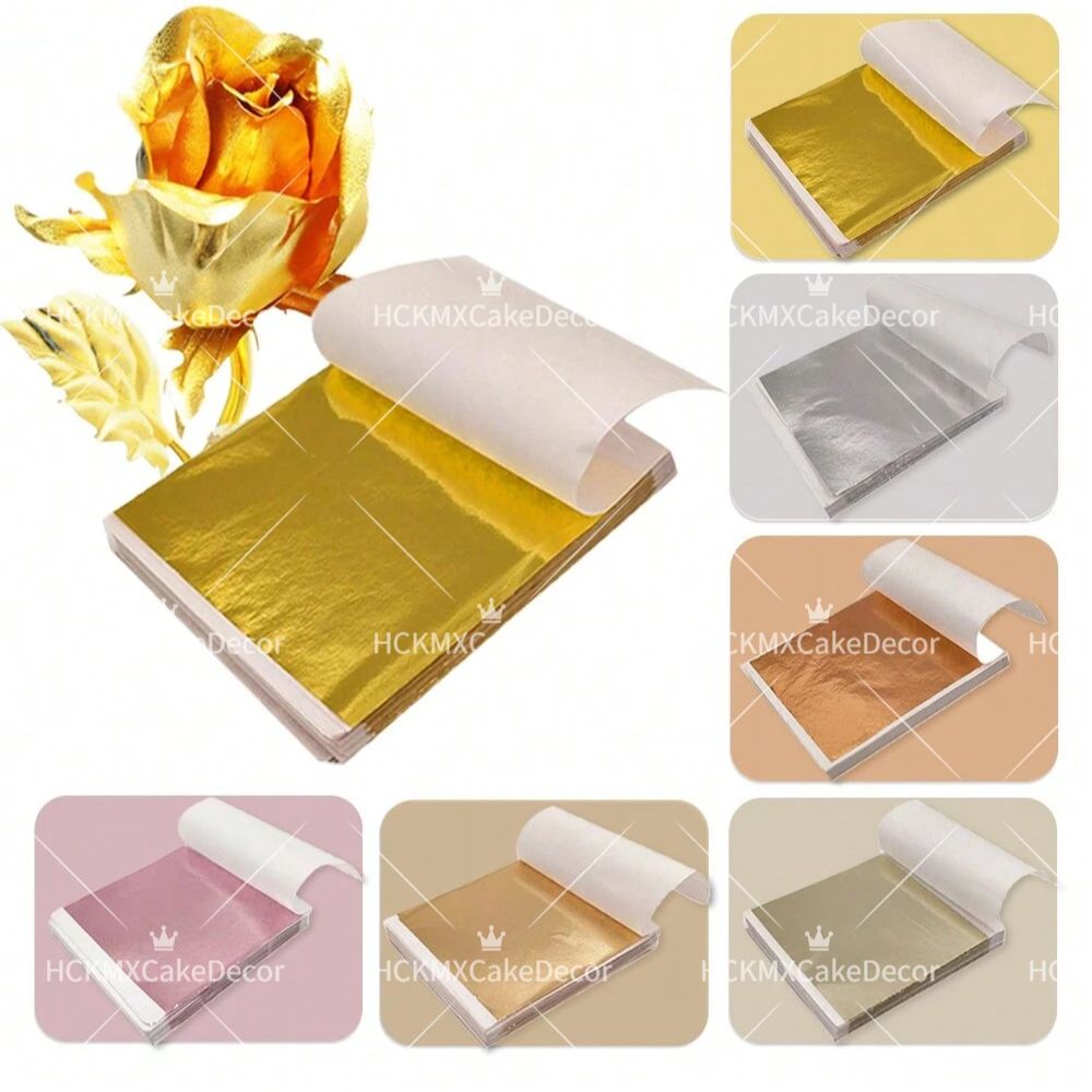 100 feuilles de papier doré im - Gold Foil Flakes avis et prix