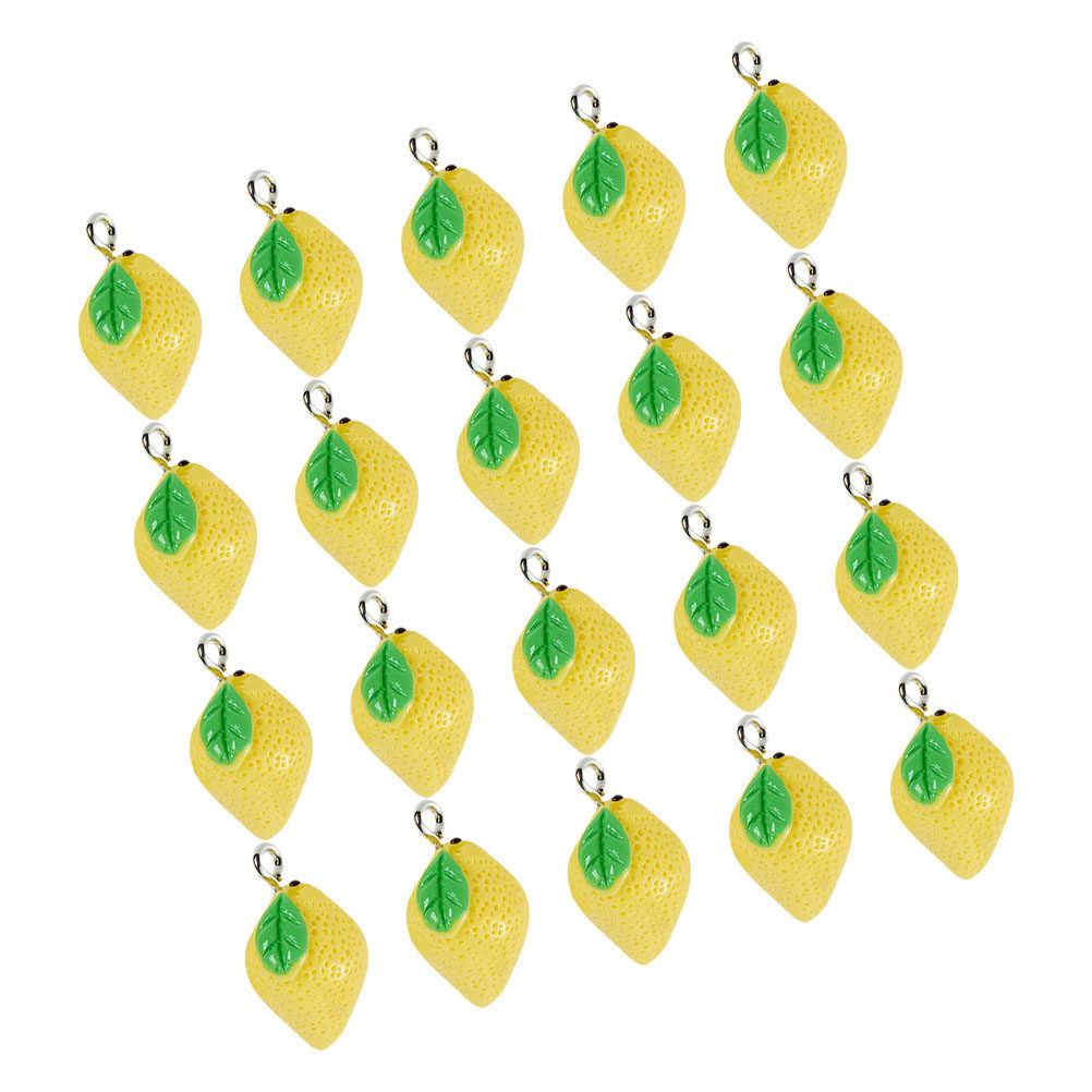 20 Breloques en Résine Citron  - Resin Craft Supplies avis et prix
