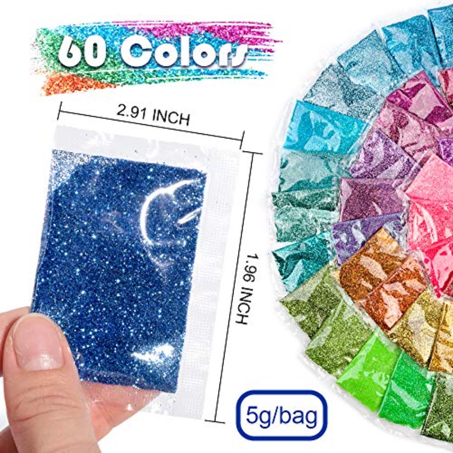 Paillettes fines, 300g, 60 cou - Resin Glitter Pack avis et prix