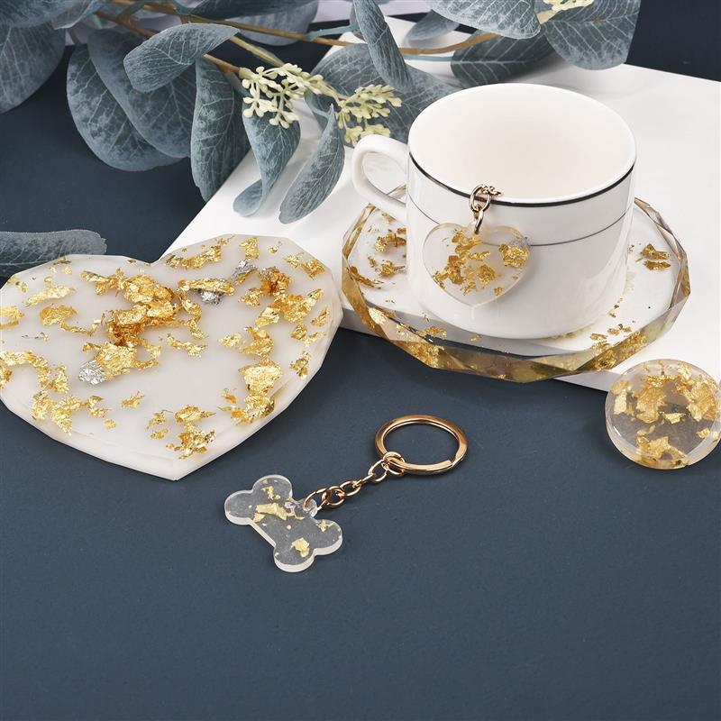 Feuille Imitation or argent cu - Gold Foil Flakes avis et prix