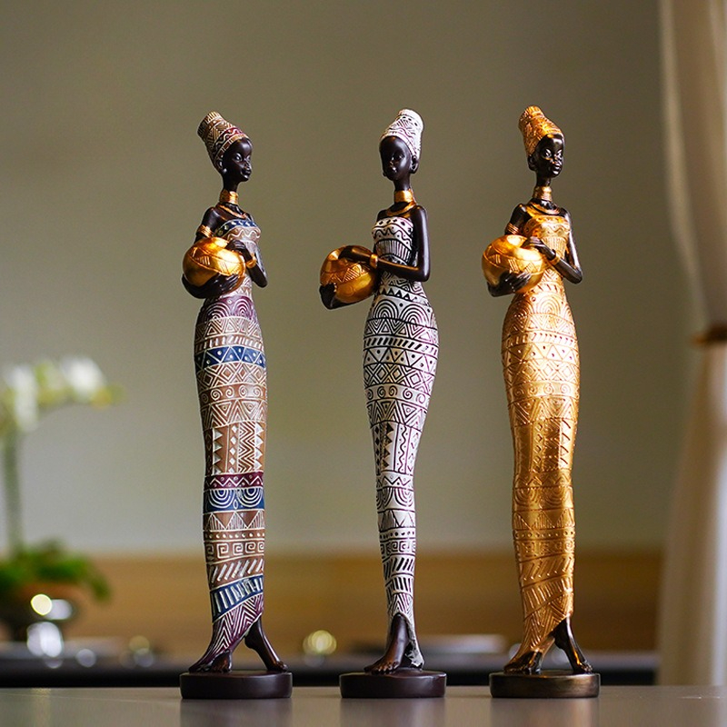 Sculpture rétro africaine de f - Resin Crafts avis et prix