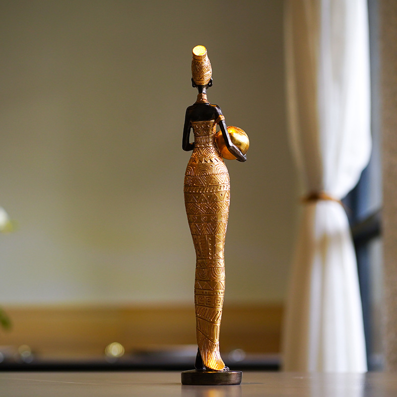 Sculpture rétro africaine de f - Resin Crafts avis et prix