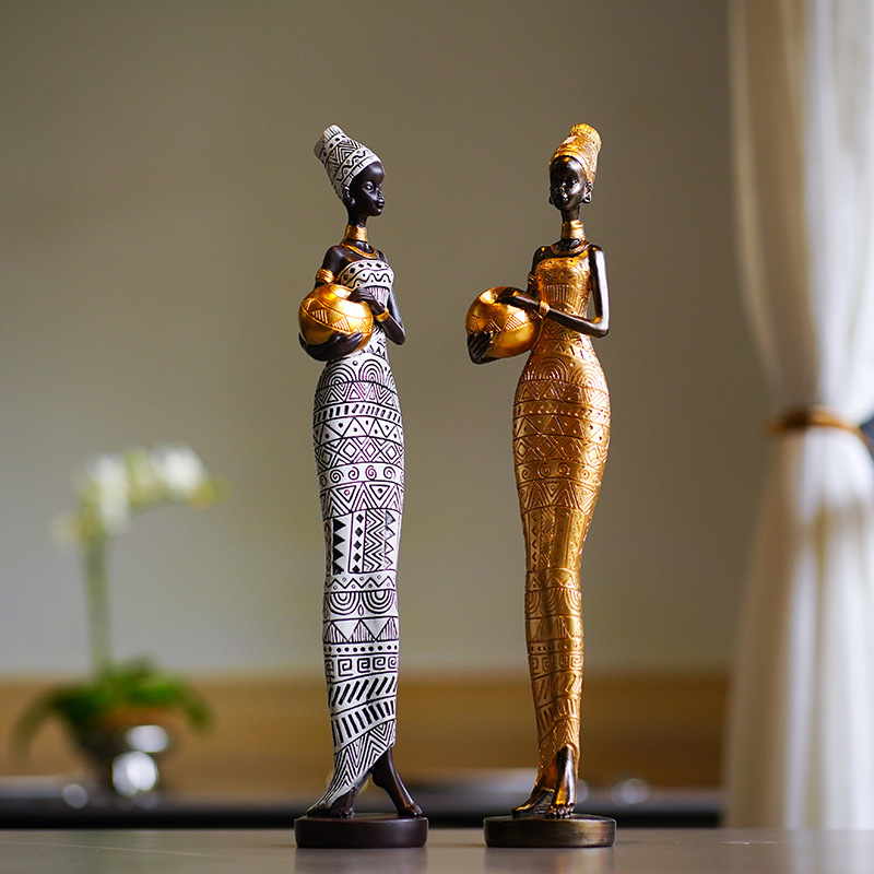 Sculpture rétro africaine de f - Resin Crafts avis et prix