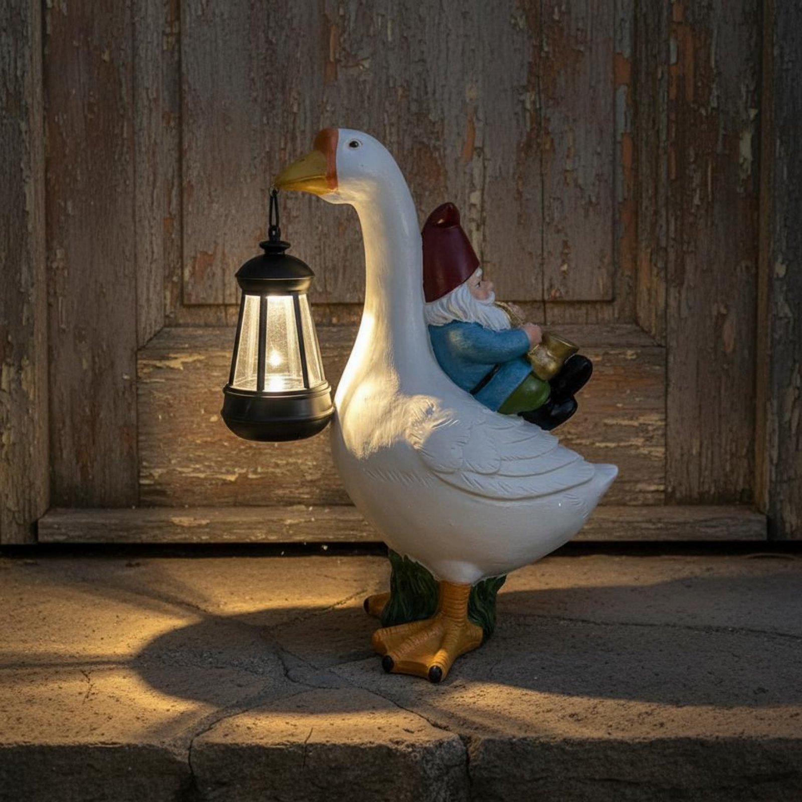 Statue de gnome monté sur une  - Resin Crafts avis et prix