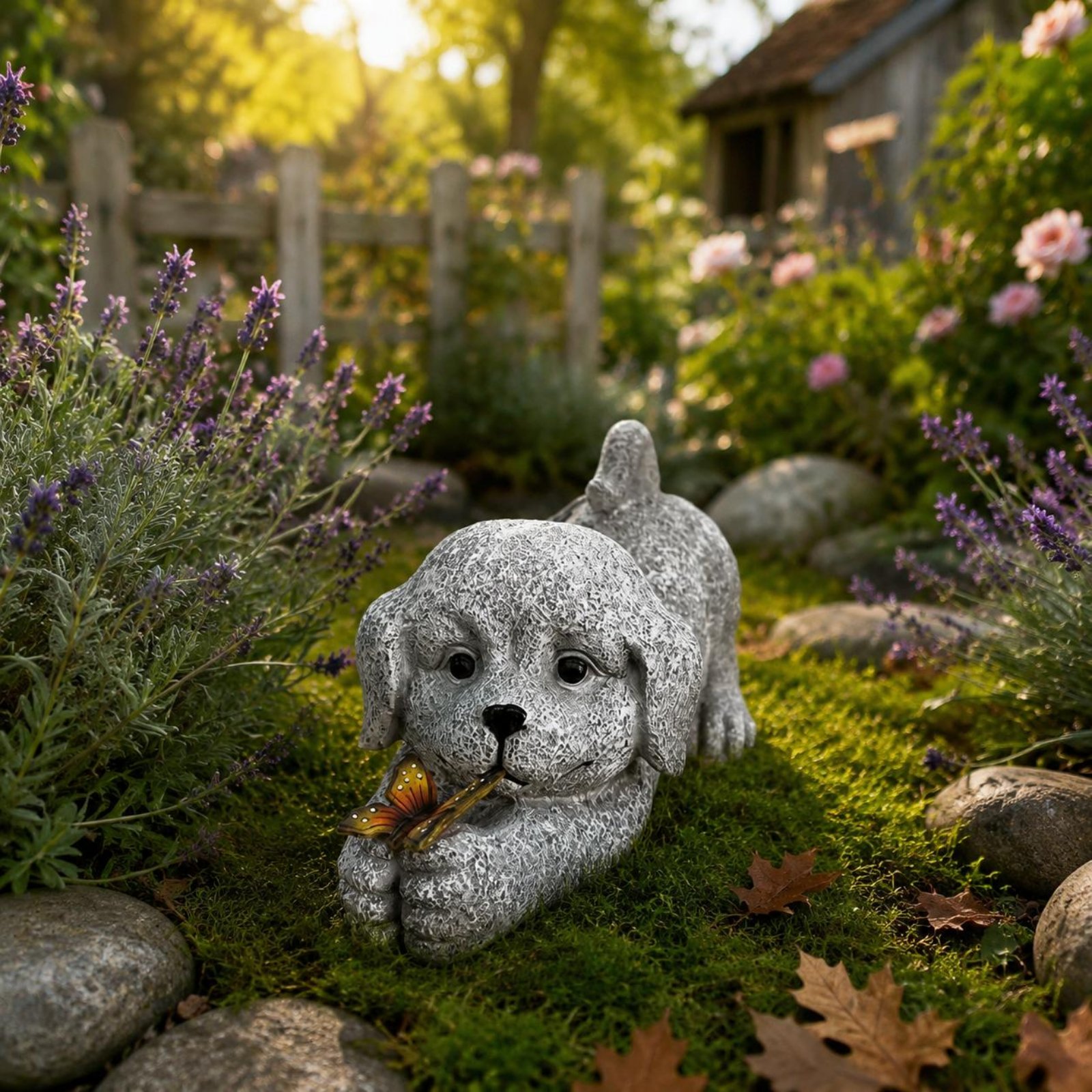 Statue de chien solaire en rés - Resin Crafts avis et prix