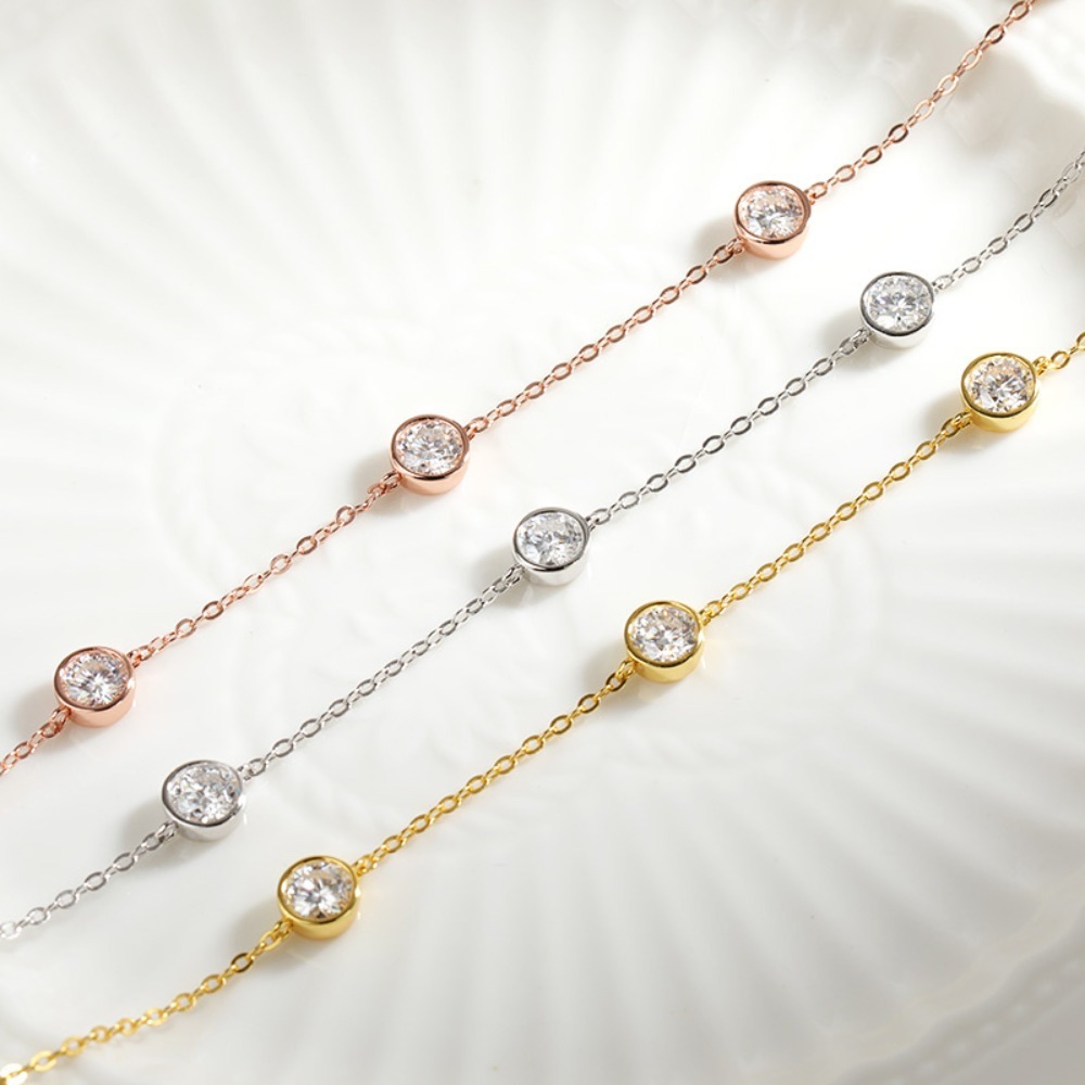 Collier Moissanite certifié GR - Bezels Set Pendant avis et prix
